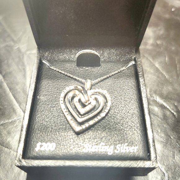 Diamond Multi-Heart 18" Pendant Necklace accented with sparkling diamonds - Picture 4 of 4